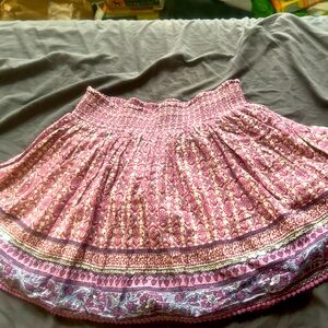 Children’s place 6x/7 bohemian style elastic waist skirt with attached shorts.